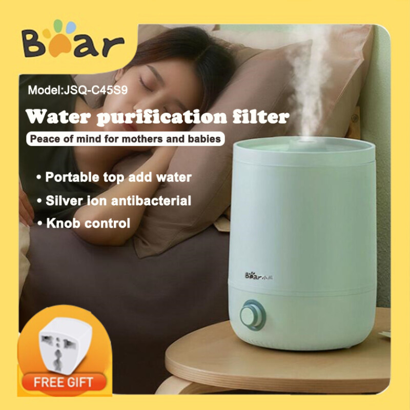Bear Humidifier Essential oil Silent Household Bedroom Large Capacity Sprayer Pregnant Women and Babies Suitable for 4.5L JSQ-C45S9 Singapore