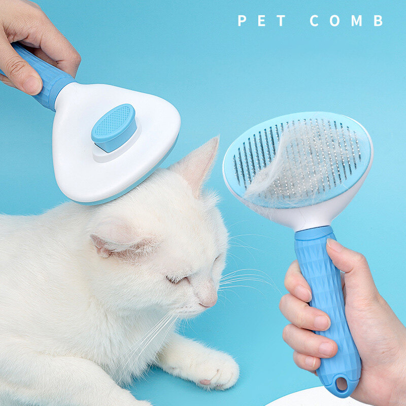 Lovinland Pet Hair Removal Brush To Float Hair Epilation Cat Hair Dog Hair Cleaner Comb Hair Brush Needle Comb Dog Pet Supplies