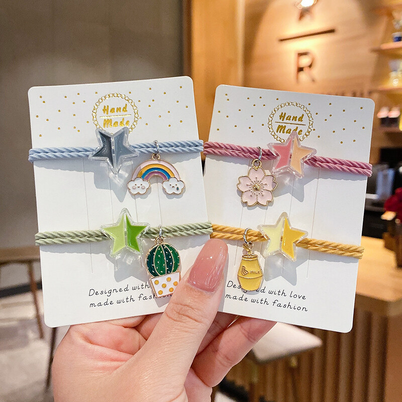 LINDREAM Buộc Tóc Co Giãn Phong Cách Hàn Quốc Cho Nữ