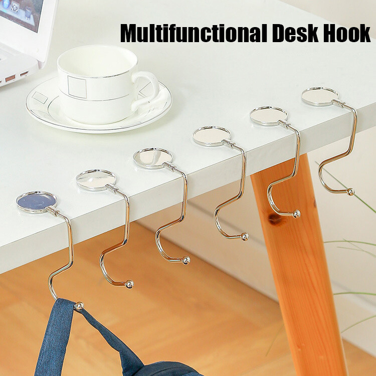 Folding Bag Hook Hanger Purse Handbag Holders Table Organizer Office Desk Side Hook