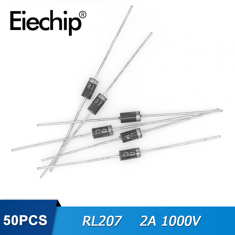50PCS RL207 Làm-15 CHỈNH LƯU Diode 2A 1000V