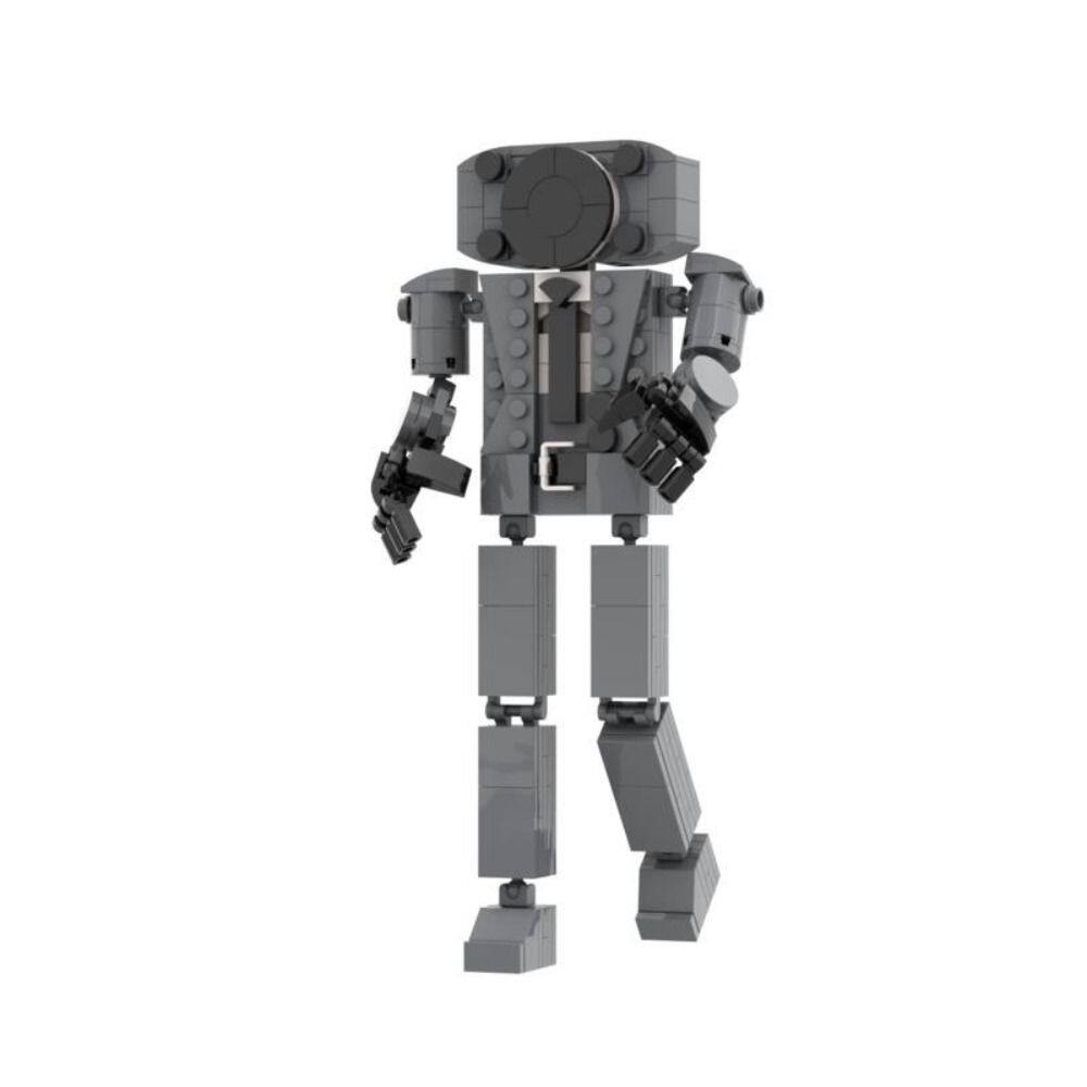 EHRHDC Diy Toy Assemble Model Plastic DIY Building Toys Removable Model Heavy Strategic er Model Camera Man Figures Speakerman Titan Model Skibidi Toilet Man Blocks