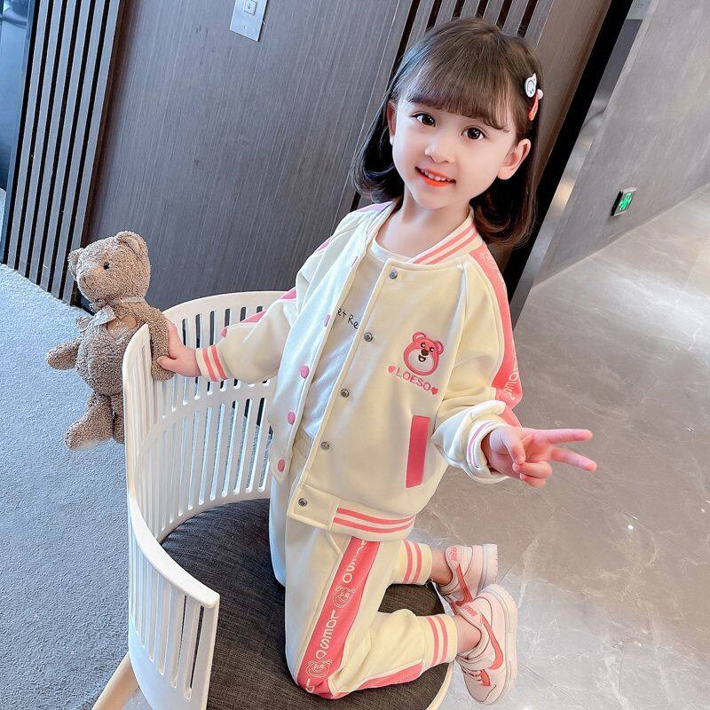 Girls' Spring and Autumn Suit 2023 New Fashionable Girls' Spring and Autumn Children's Casual Two piece Children's Wear