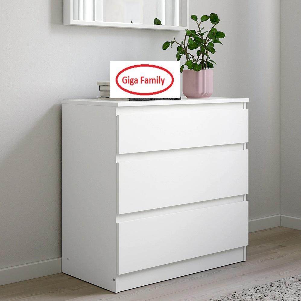 I K E A Kullen Chest Of 3 Drawers Dark Brown Lazada