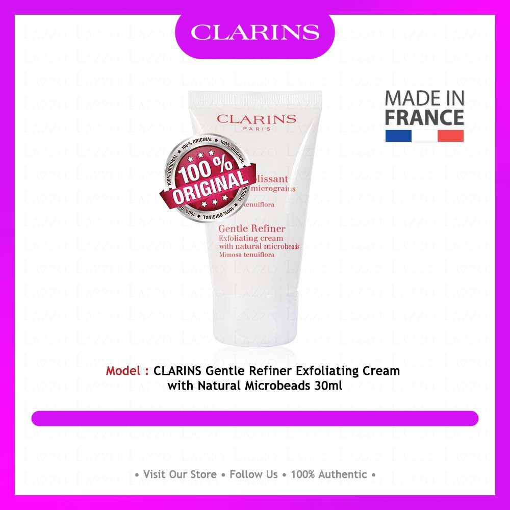 clarins gentle refiner exfoliating cream with natural microbeads