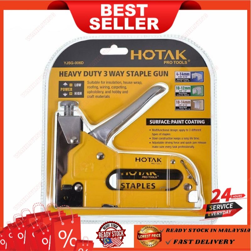 (HOT SELLER ) HOTAK Heavy Duty 3 Way Staple Gun and Hotak Staples Lazada