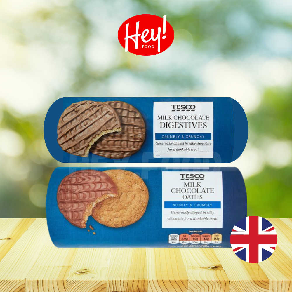 TESCO UK BISCUITS Lotus Biscoff Milk Chocolate Digestives/Chocolate