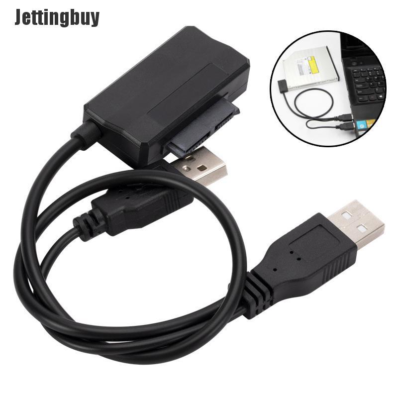 Sata to usb 2.0 adapter cable external power cable for cd/dvd rom slimline drive
