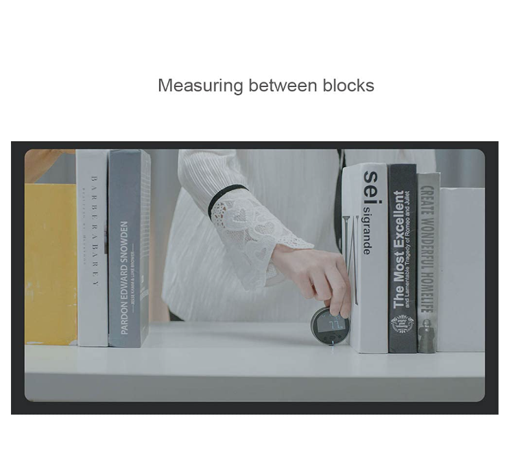 324 Ft Electronic Digital Tape Measure with LCD Display Digital Ruler Rechargeable Small Smart Long Distance Rolling Measuring Tool for Flat Curved Diameter Odd Shape High Precision Ideal Gifts