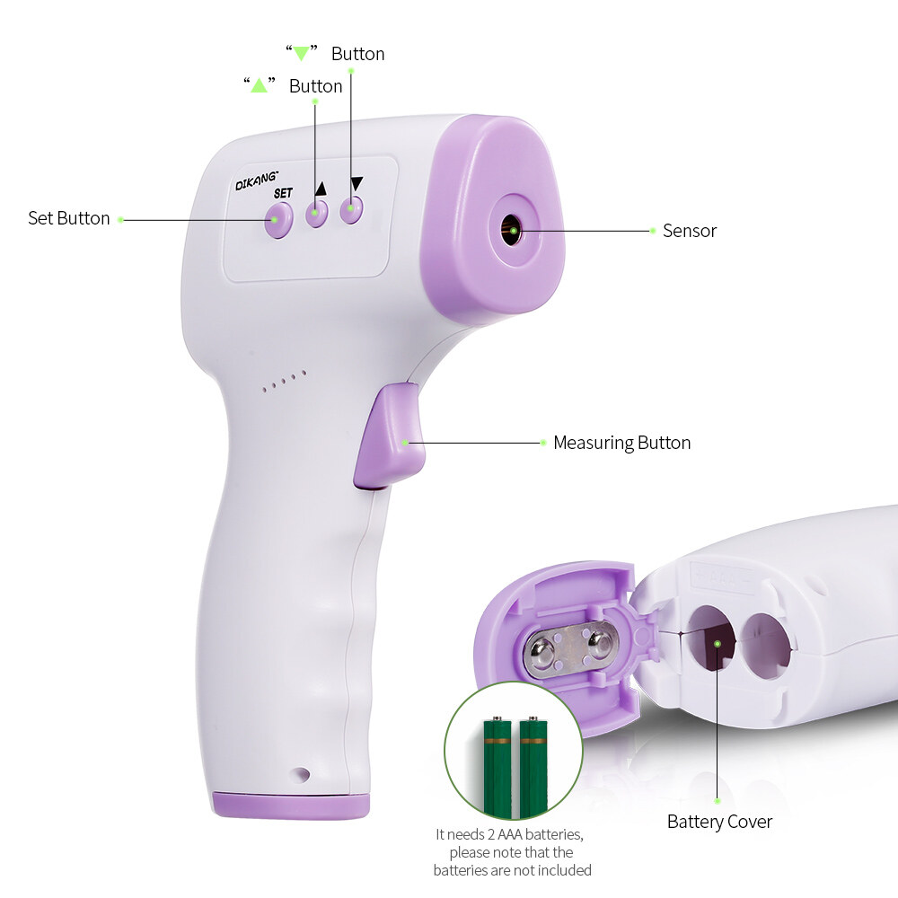 #New Arrival Handheld Electronic Thermometer Portable Forehead Thermometer High Precision Infrared Thermometer Non-contact Thermometer