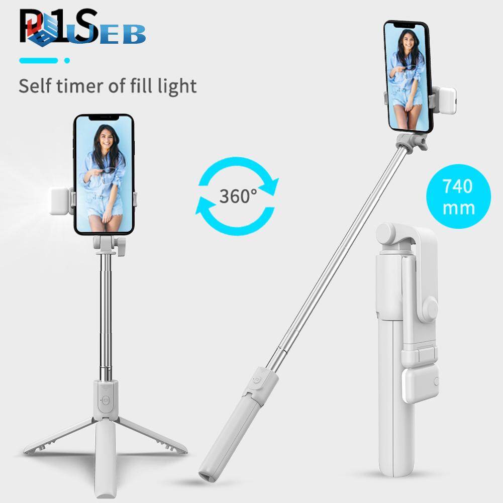 Mini Tripod Fill Light Selfie Stick Selfie Stick Extendable with Fill Light Remote Phone Stand