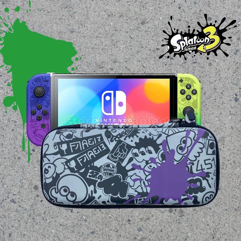 Splatoon 3 Nintendo Switch Storage Bag สำหรับ Switch V1 V2และ Oled เกม ...