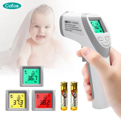Cofoe Infrared Forehead Thermometer Body/Object Household Non-contact Digital Thermal Scanner Fever LCD Thermometer Temperature Sensor Thermometer for Baby Child Adults