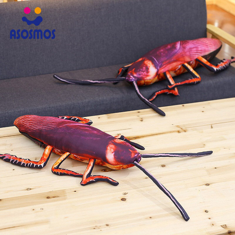 ASM Đệm Nhồi Bông Mô Phỏng Gián 3D Sống Động, Đạo Cụ Chơi Khăm Đồ Chơi Ngủ Trưa Côn Trùng