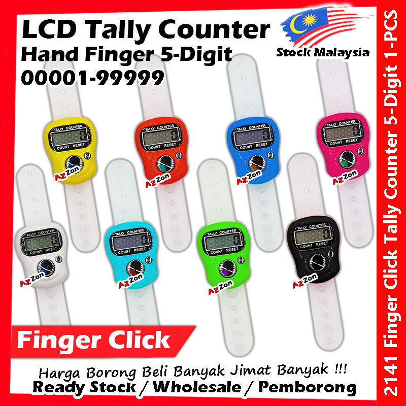 Finger Counter, Tally counter, Digital Clicker, counts to 99999 