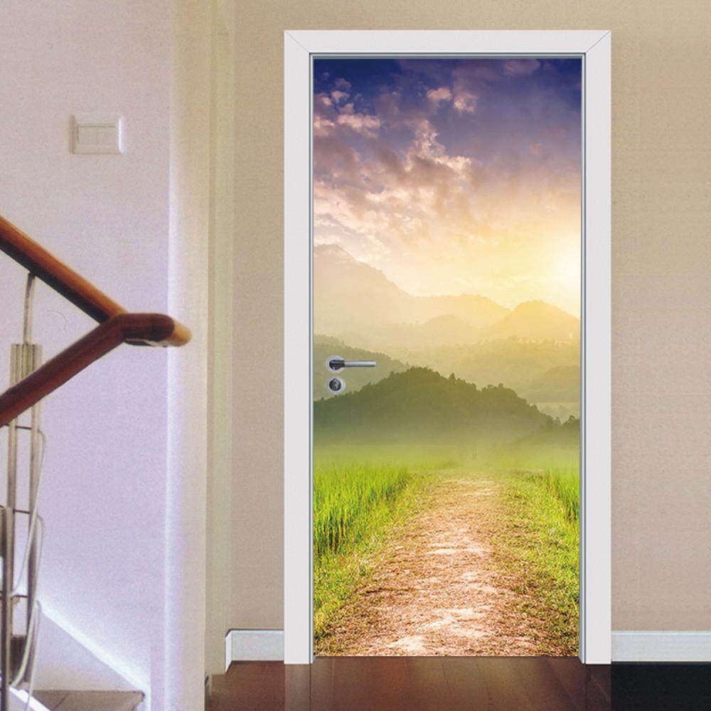 Senteniced 3D Đề Can dán Tường Nghệ Thuật Trang Trí Vinyl Có Thể Tháo Rời Bức Tranh Tường POSTER Cảnh Cửa Sổ Cửa