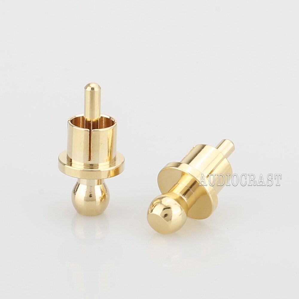 10PCs X noise stopper gold/rhodium plated copper cap dust protector RCA plug caps