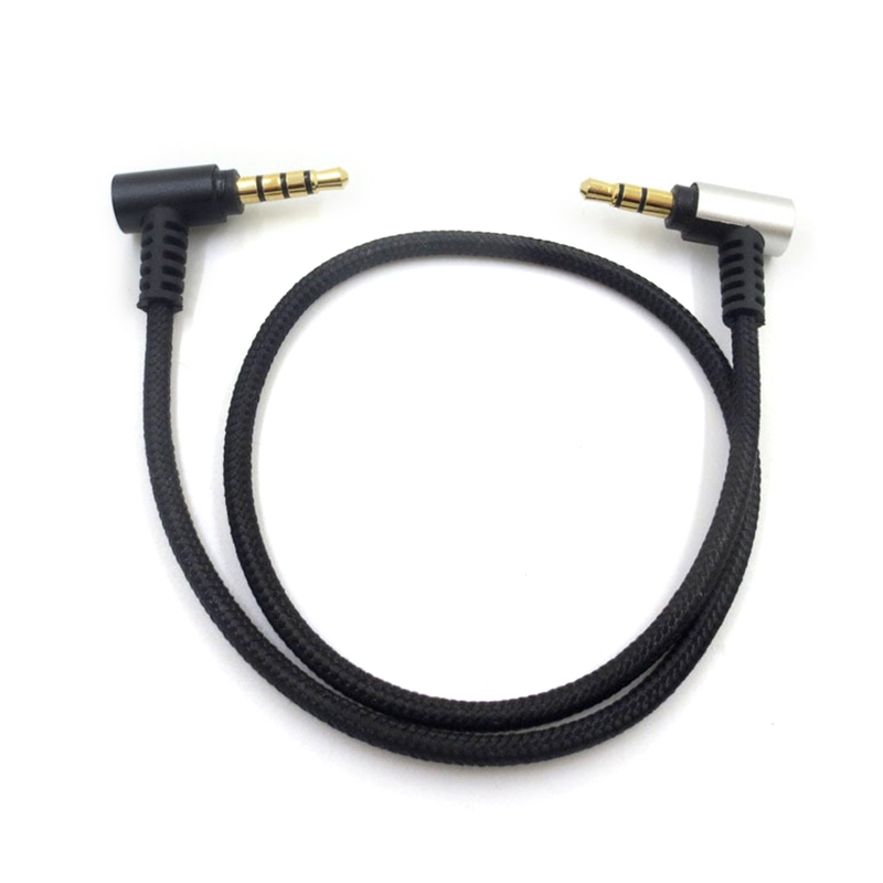 3.5mm TRS to TRRS Adapter Cable Patch Microphone Cable Coiled Mic Cord for Smartphone for Rode SC7