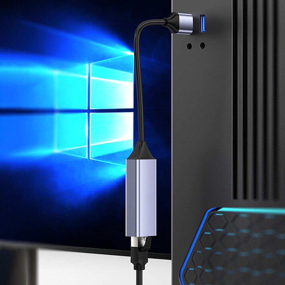 Bộ chuyển đổi Ethernet USB USB3.0 PC Internet USB 1000Mbps Bộ chuyển đổi mạng RJ45 type-C Gigabit 2.5G Cho Máy Tính Xách Tay/TV Box USB không dây Adapter