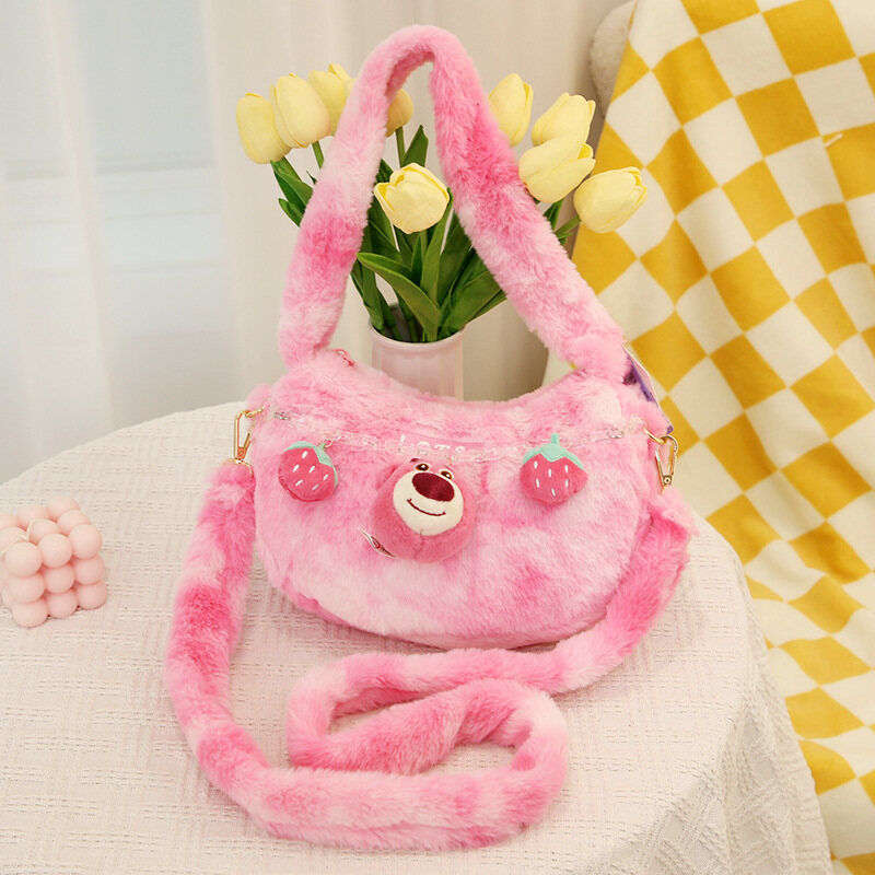 C&K Plush Cute Shoulder Bag Soft Sweet Shoulder Bag
