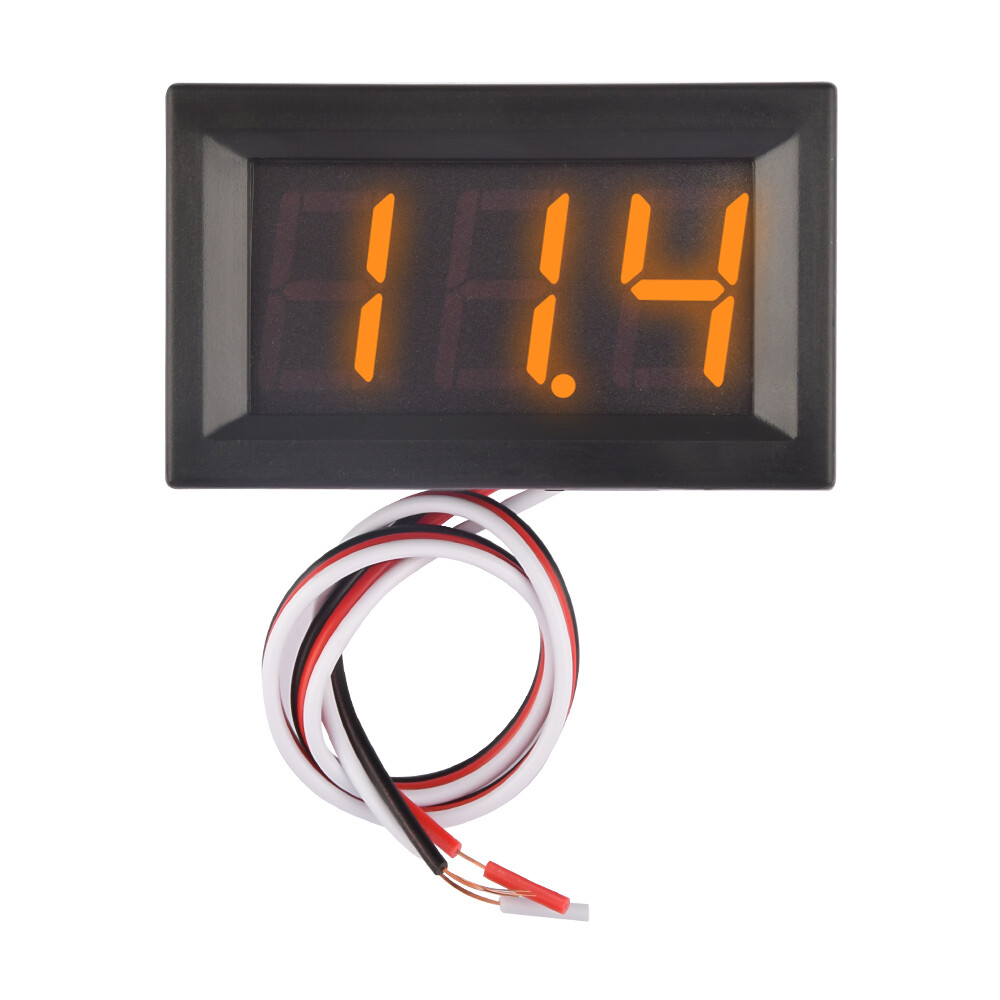 Langtu three-wire dc 0-100v digital mini voltmeter gauge tester mount car motorcycle battery monitor volt voltage meter 0.56" led display panel