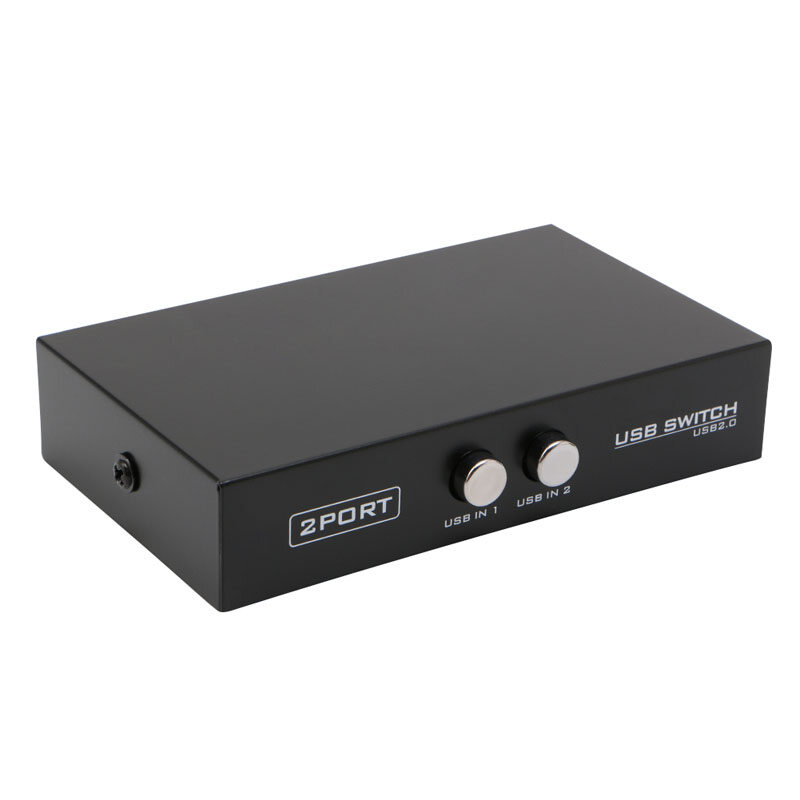 ✪【Yixin Elec】【New Arrival】 2-Port USB2.0 Sharing Switch Switcher Box USB HUB Adapter For PC Scanner Printer