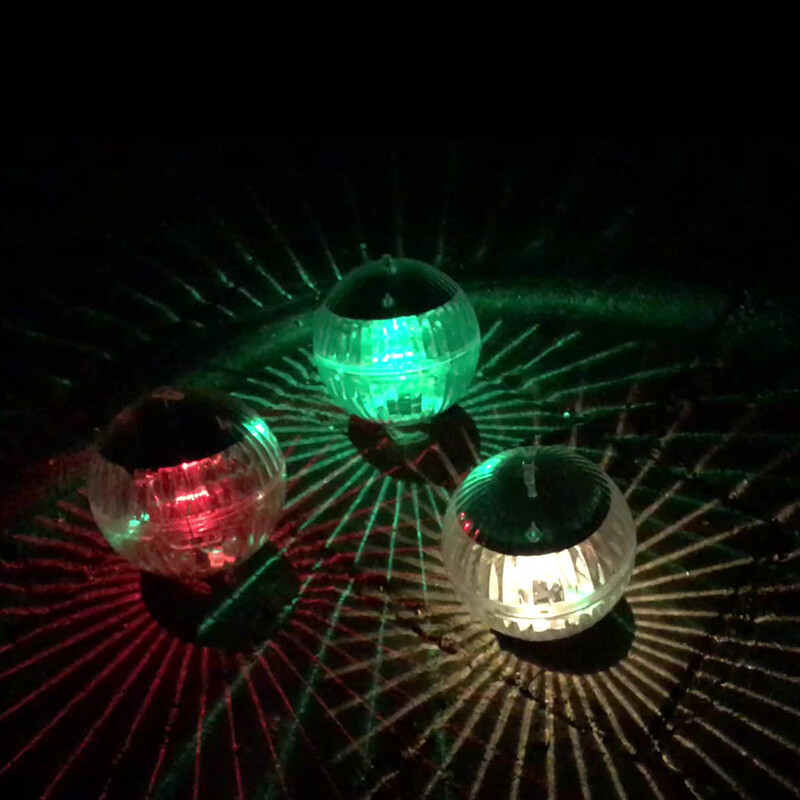 LED light solar light solar panel water float light floating light magic ball light garden decorative light pool light