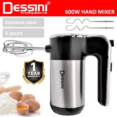 DESSINI ITALY 5 Speed Electric Hand Mixer Egg Beater Blender Grinder Processor Dough Whisk Mesin / Pengadun Bancuh Telur