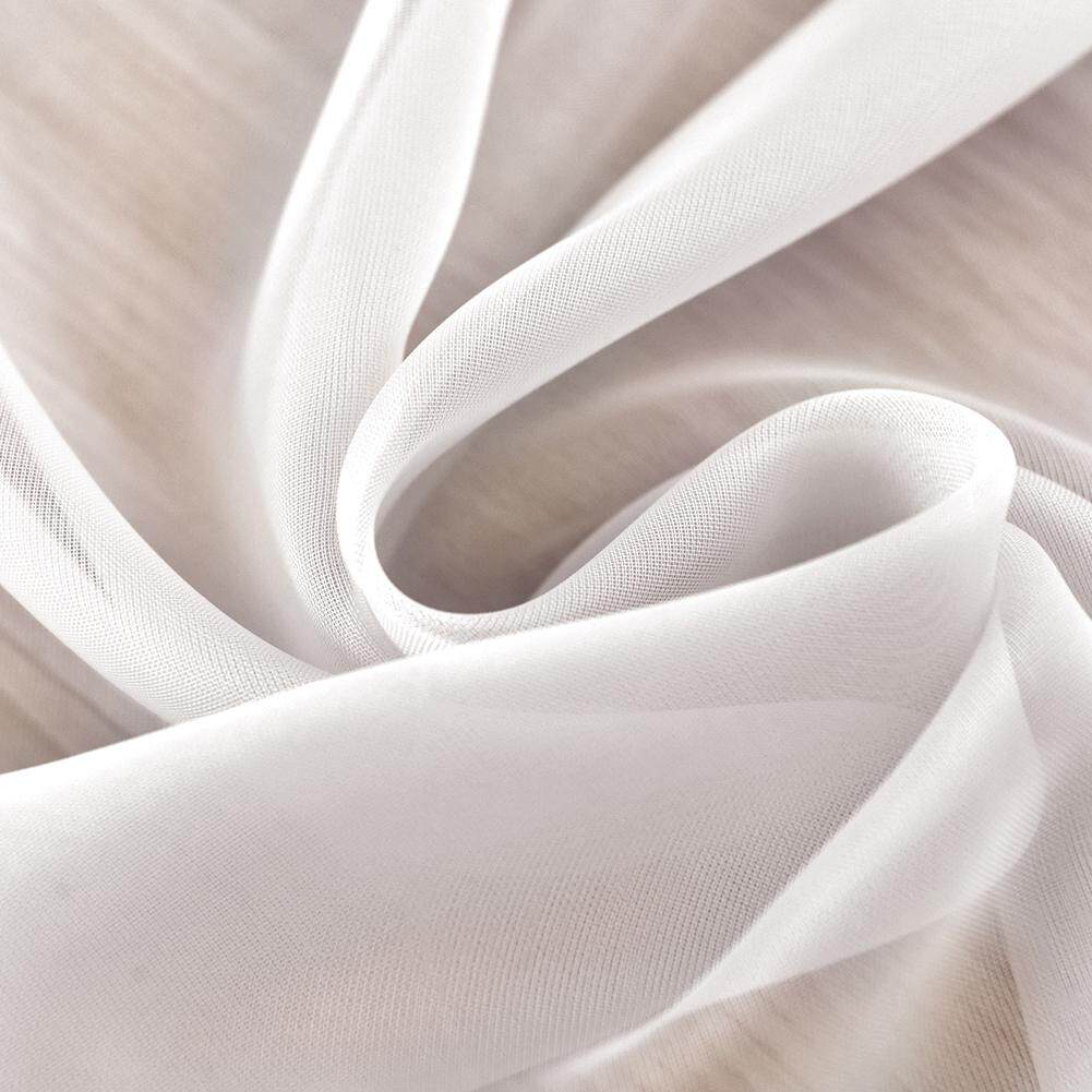 1PCS 300x260cm Sheer Organza Curtains for living room hook tape Solid color