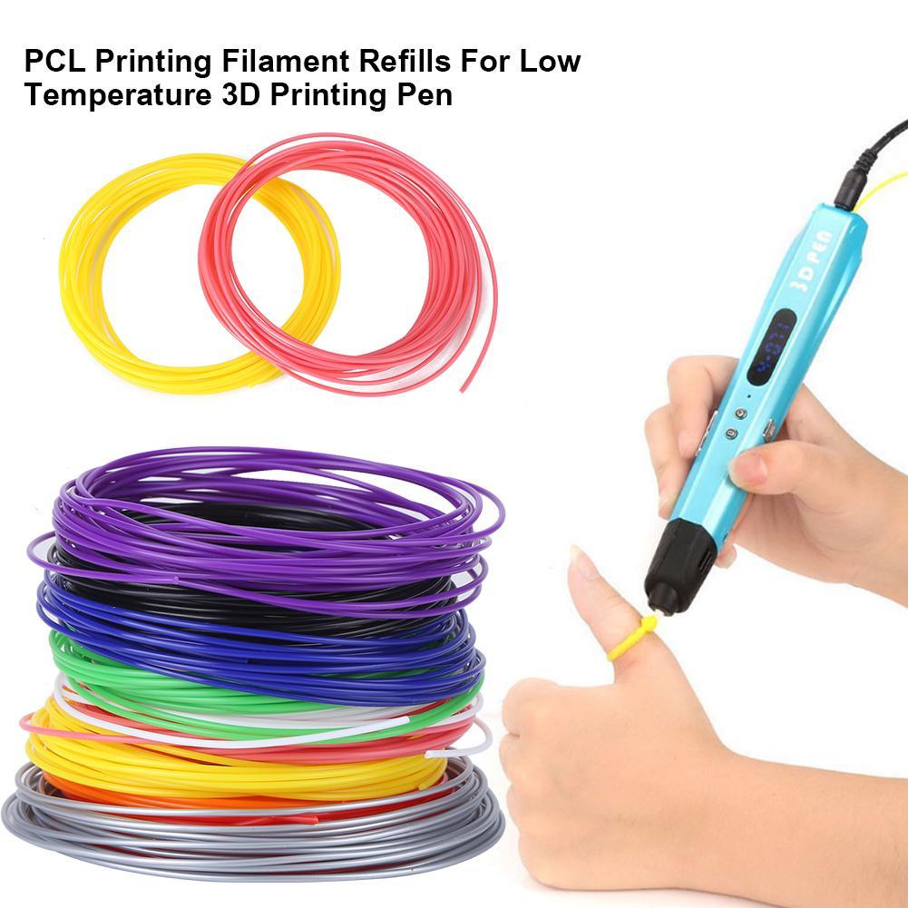 Zonejoy 10 Màu Sắc 1.75 Mm Sợi PCL Filament Nạp Cho 3D Máy In Bút In Nhiệt Độ Thấp