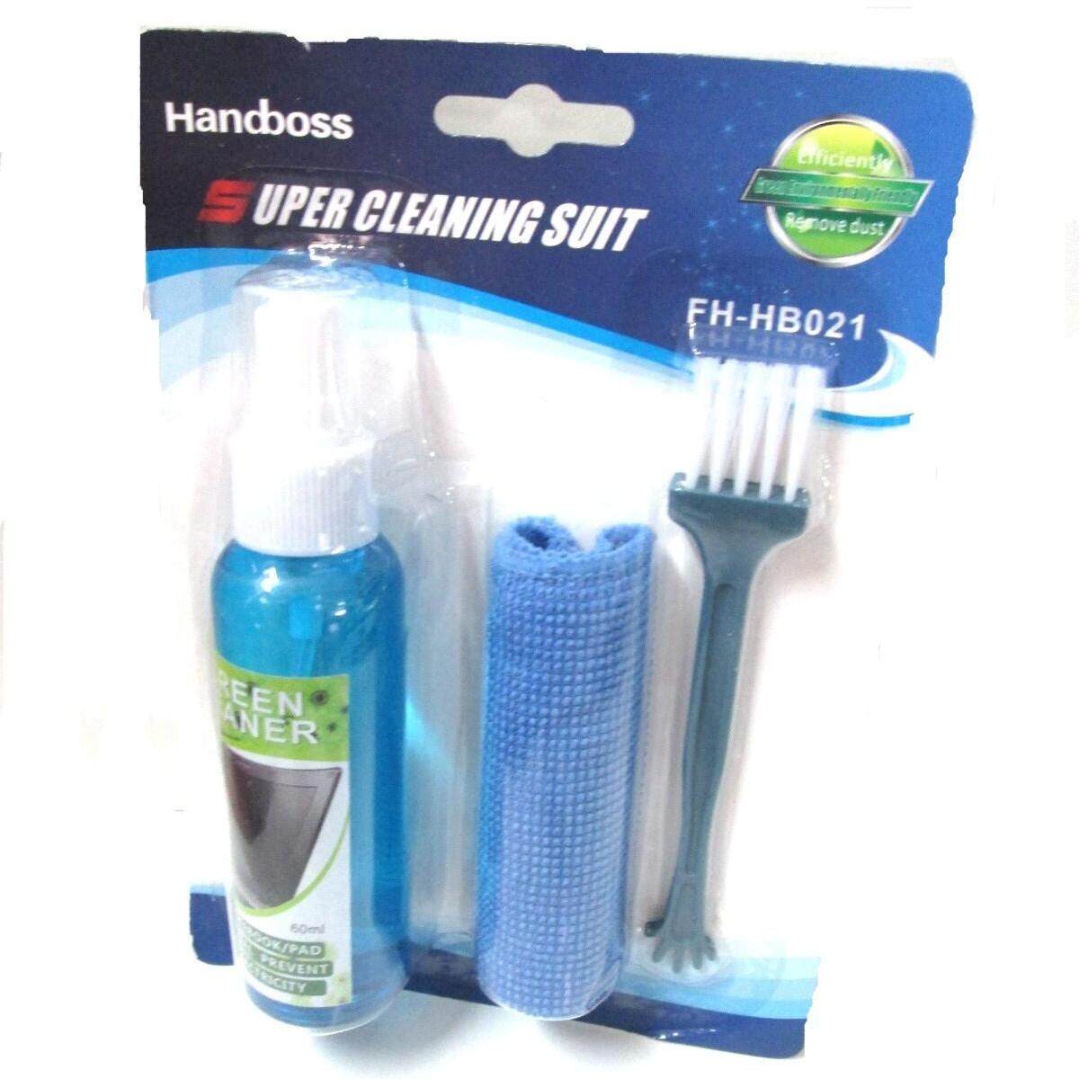 Handboss 3 in 1 LCD Cleaner Screen Cleaning Kit Spray Brush Micro Fiber Cloth Laptop Mobile
