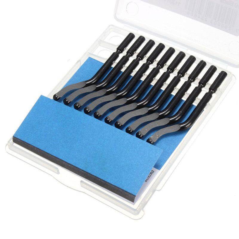 Comforhome NB1100 Burr Handle with 10 BS1010 Blades Deburrer Deburring Tools Kit