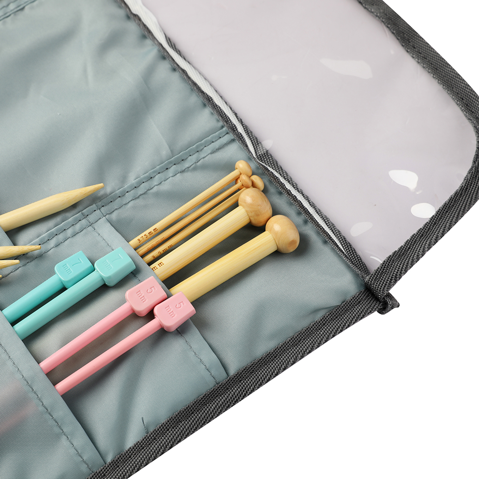 Blesiya Empty Crochet Hook Storage Case Knitting Needles Sewing Accessories Bag