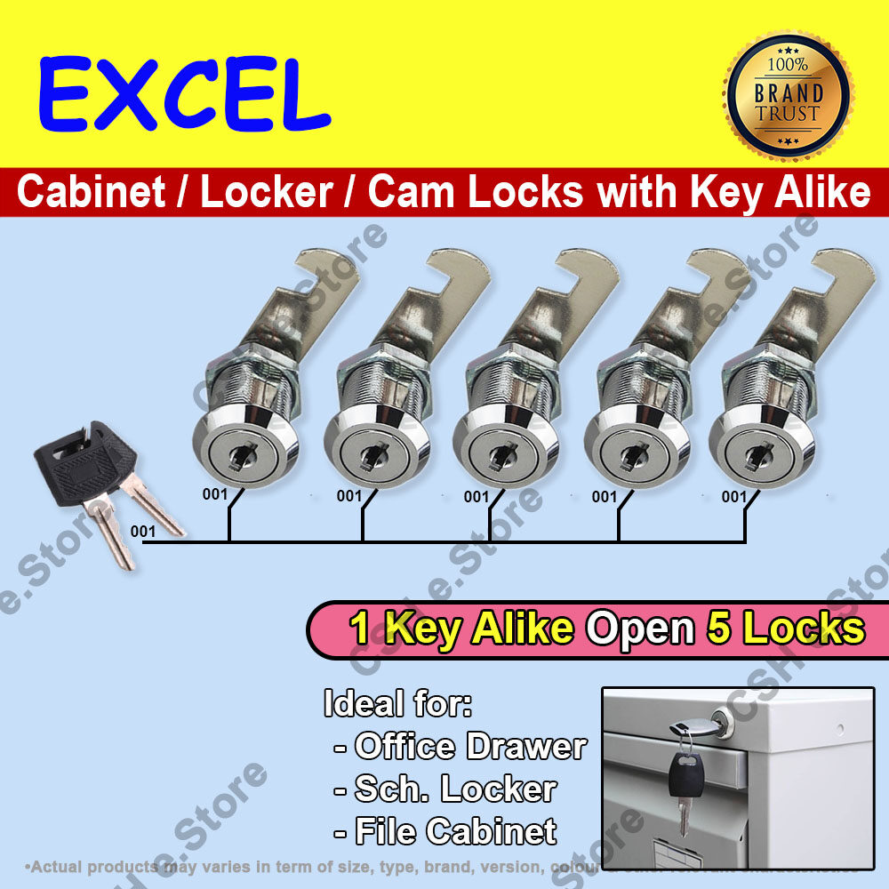 5 Cam Lock Drawer Mail Box With 2 Alike Keys One Key For All Lazada