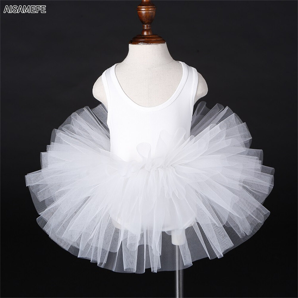 AISAMEFE Girls Kids Dance Tutu Dress Ballet Skirted Leotards Children Birthday Princess Dress