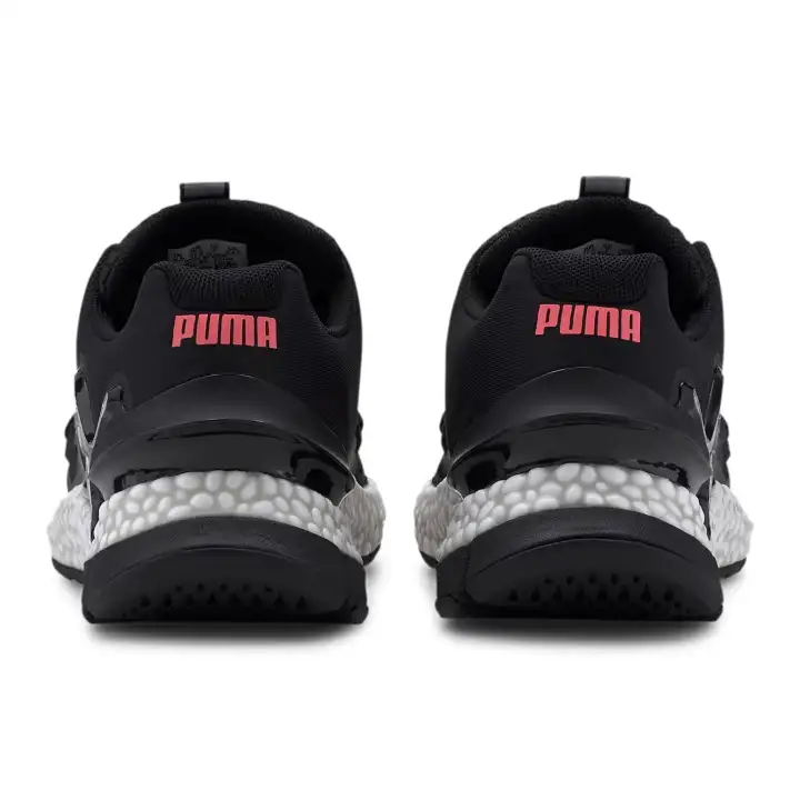 puma black and pink shoes