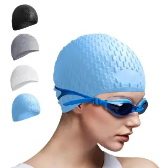 Silicone Swim Cap Waterproof Bathing Cap Ideal For Short Medium