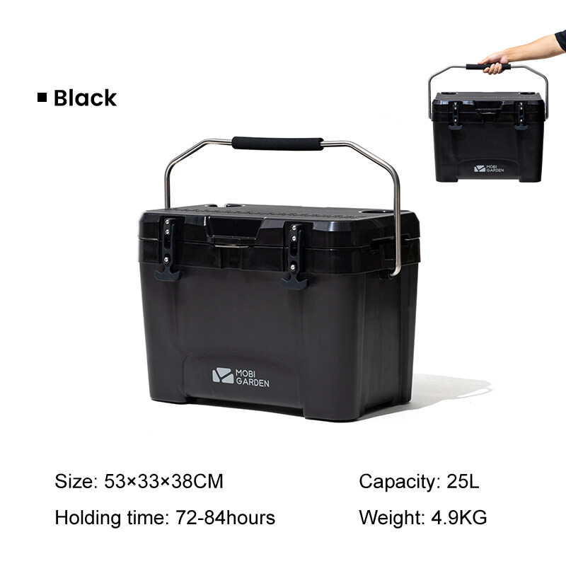 MOBI GARDEN Camping Cooler Box 25L น้ำแข็งรถแบบพกพาแคมป์ปิ้ง Picnic