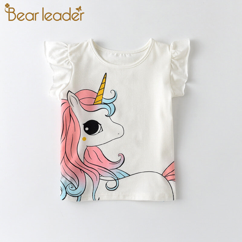 Bear Leader Casual Kids Baby T-shirt Kids Short Sleeve Shirt Girls Top Boy Clothing Cotton Girls T-shirt Baby Girl Summer Tshirt 2-6 Years