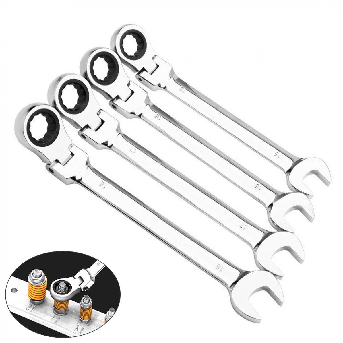 Ratchet Metric Wrench Torque Universal spanner of Key for Car Repair Hand Tools Spanner Open End and Ring Wrenches