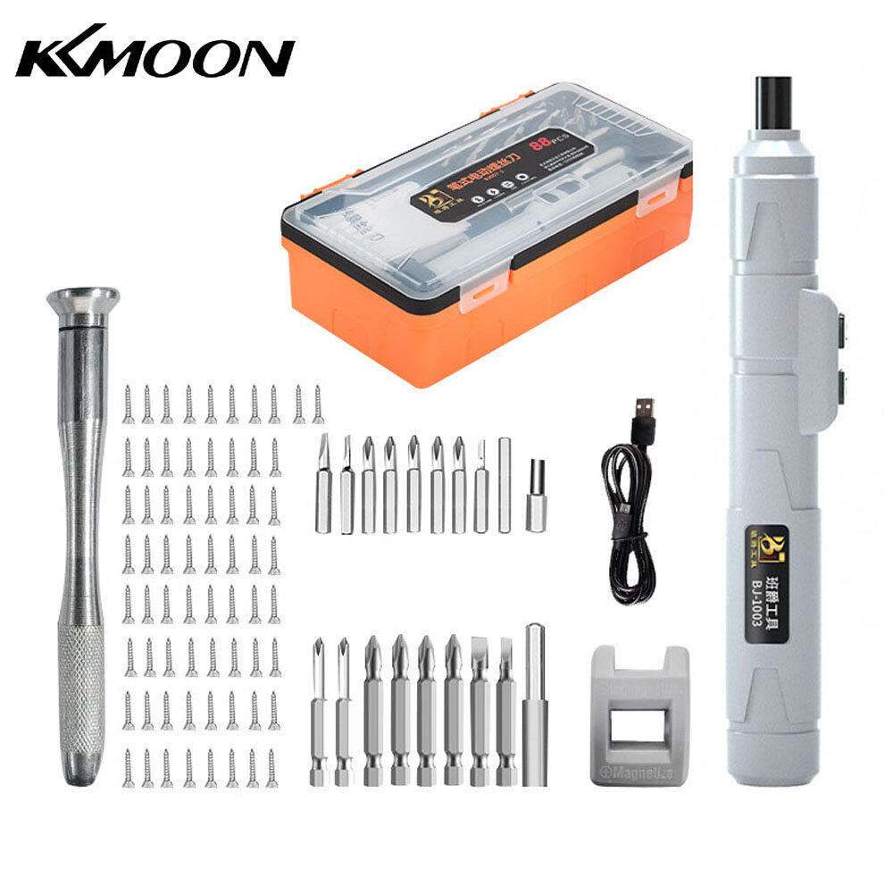 KKmoon Cordless USB Rechargeable Electric Screwdriver Mini Power Tool Multifunction Screw Driver for Repairing Clock Electronic Device