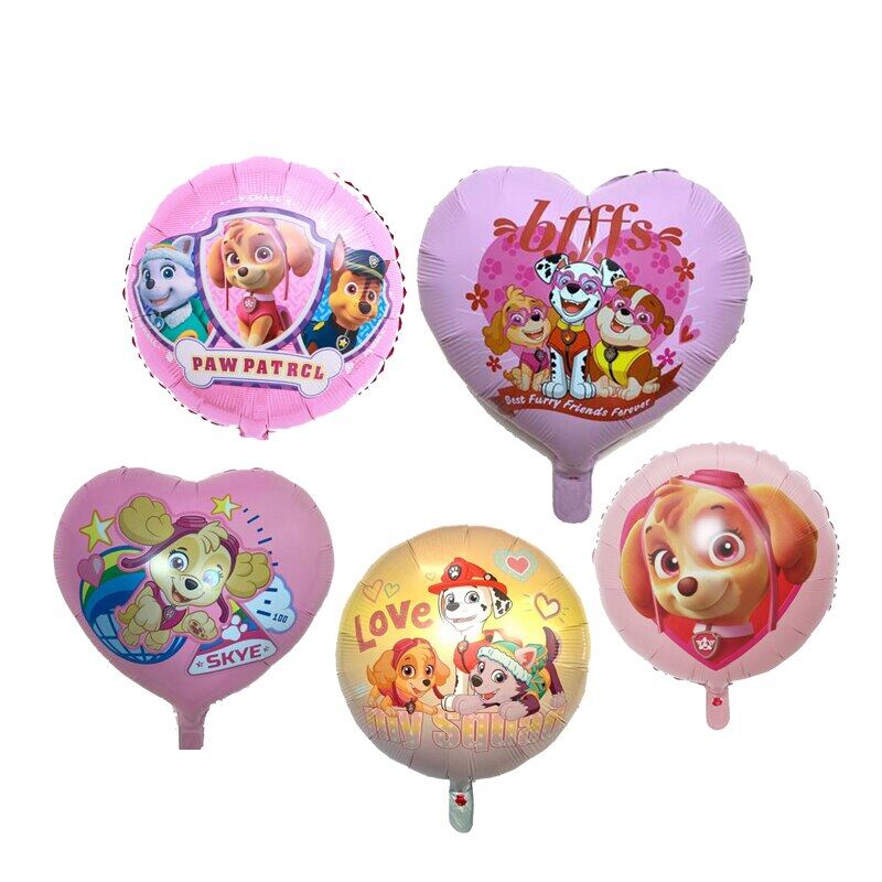 Paw Patrol Toys Balloons Figure Skye Chase Rubble Pupply Paw Foil Balloon Boys Girls Birthday Party Room Deco For Children