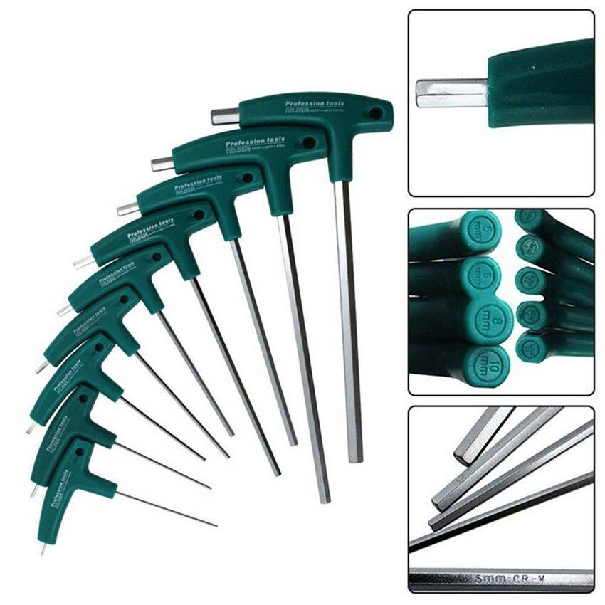 Tua Vít Lục Giác Cờ Lê Tay Cầm Chữ T H1.5mm-10Mm 5Mm Dụng Cụ Vít Allen