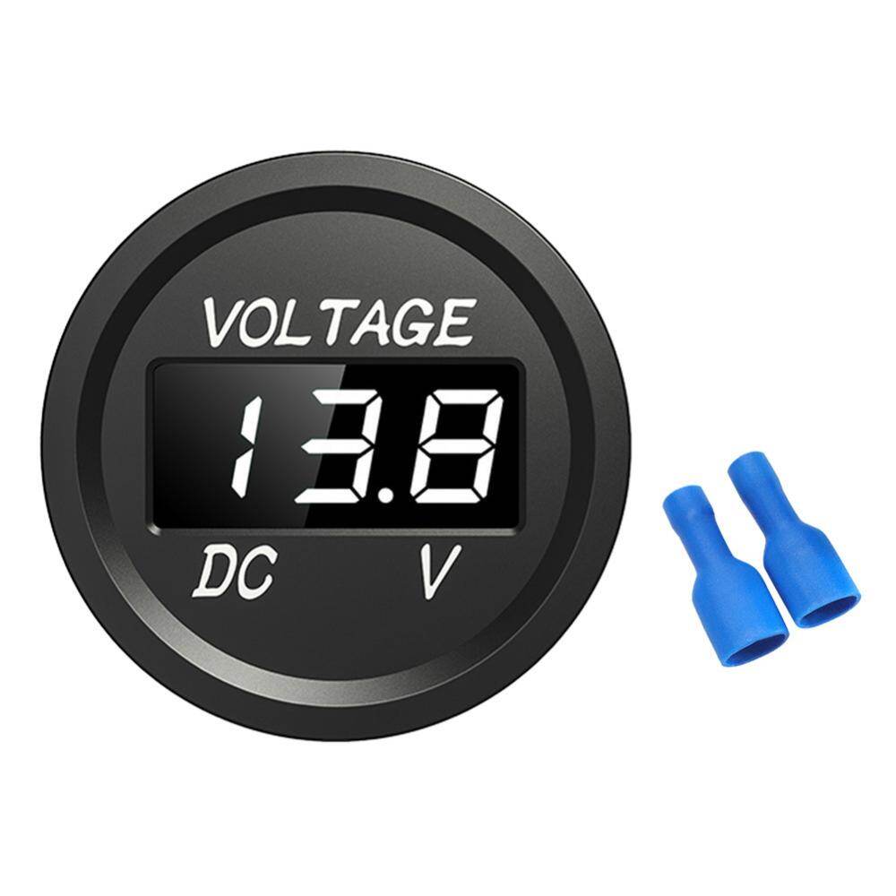 D1 xe xe máy 12-24V bảng điều khiển kỹ thuật số vôn kế màn hình LED Vôn kế
