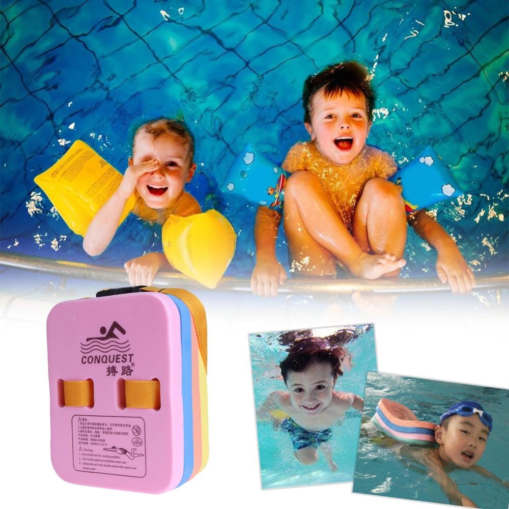 Adult Kid EVA Back Float Kickboard Pool Training Swimming Aid Plate Board