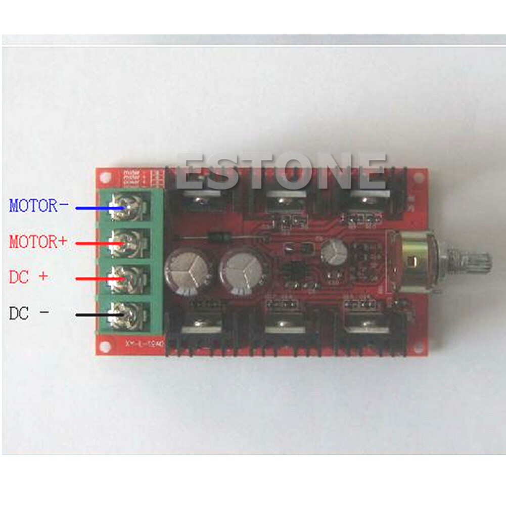 2000W 40A 10-50V DC 12V 24V 48V MAX Motor Speed Control PWM HHO RC Controller