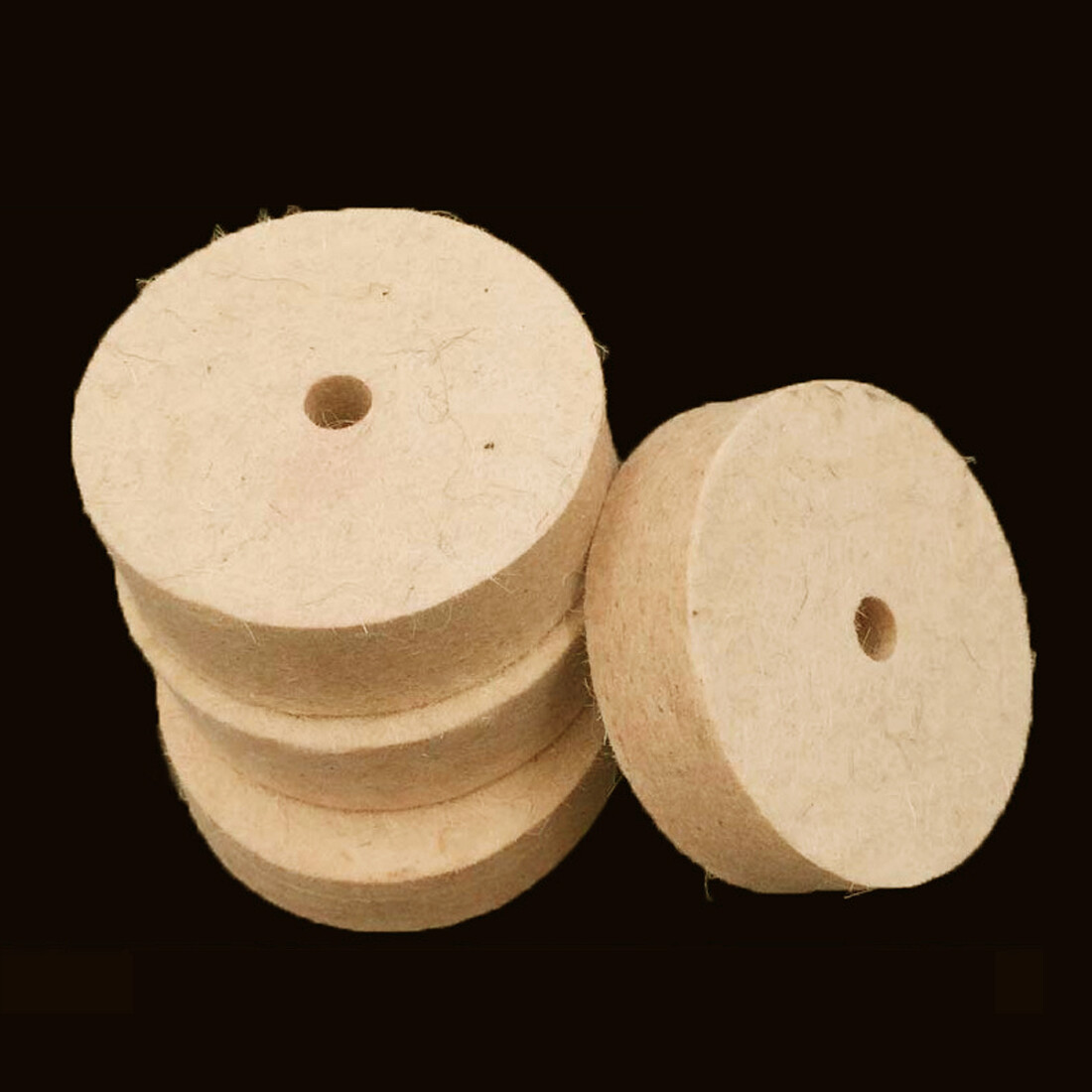 2x Set 3 Wool Felt Buffing Wheel Polisher Pad For Copper Polishing Power Tools