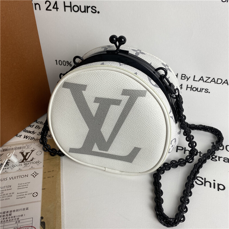 lv round box bag