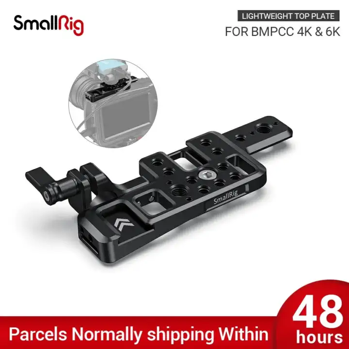 Smallrig Lightweight Top Plate For Bmpcc 4k 6k Camera W 2 Cold Shoe Mount Nato Rail For Monitor Microphone Diy Options 2510 Lazada Ph