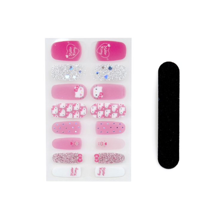 [Daiso] Hello Kitty/dải móng gel My Melody 16P
